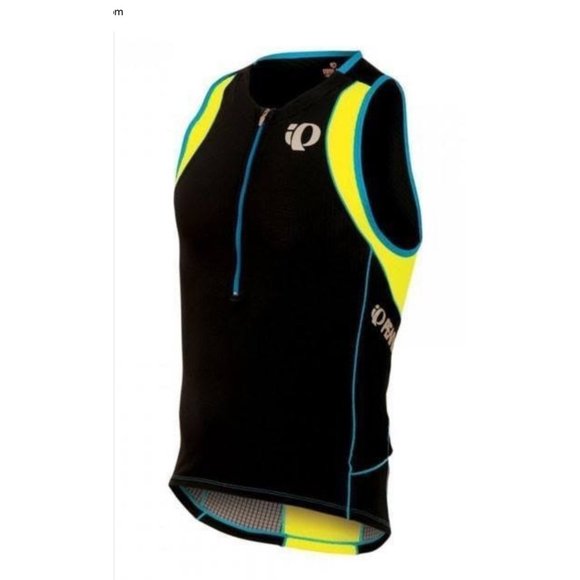 Pearl Izumi Elite Inrcool Tri Sleeveless Jersey Small Singlet Black Yellow - Picture 5 of 6